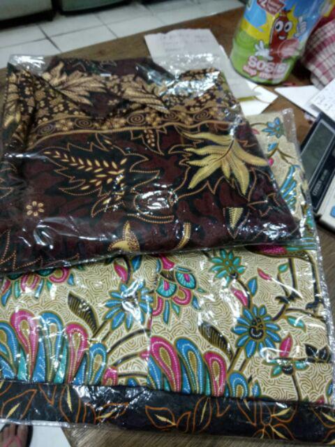 Cod Batikn Pria Lengan Panjang Size M L Xl Xxl Kemeja Batik Pria Motif Kenari Mulia Jaya Batik