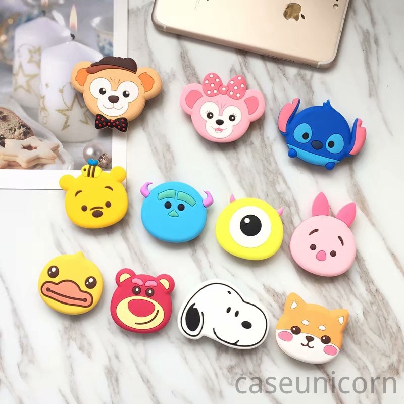 3D Cartoon Popsockets Phone Holder Expanding Stand Finger Holder