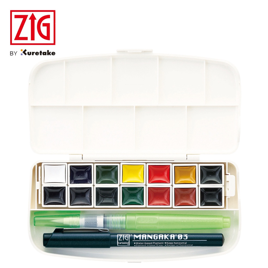 

ZIG TRANSPARENT WATERCOLOR Set 14 Colours (WSKG301-1)