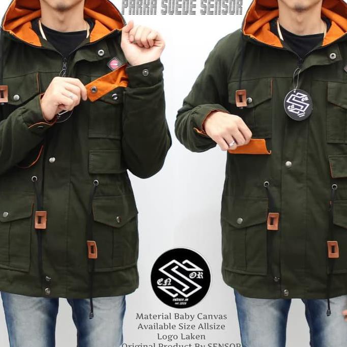 JAKET COWOK Parka Pria/Jaket Parka Pria/Parka Terbaru/Jaket Parka/Parka Canvas