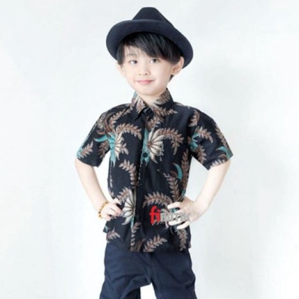 Baju Batik Anak Laki-laki Lengan Pendek Bahan Katun Adem Dan Nyaman Dipakai Anak Cocok Buat Acara