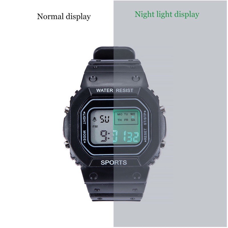 MurmerOfficial  JT031 Jam Tangan Wanita Korea Style Digital Sport Student Digital Watch Super Cute