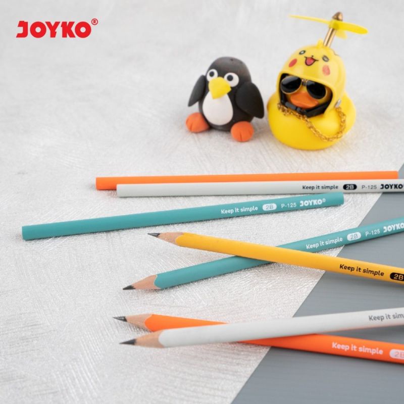 

JOYKO Pensil 2B P-125 Pencil Segitiga Warna Pastel Ecer