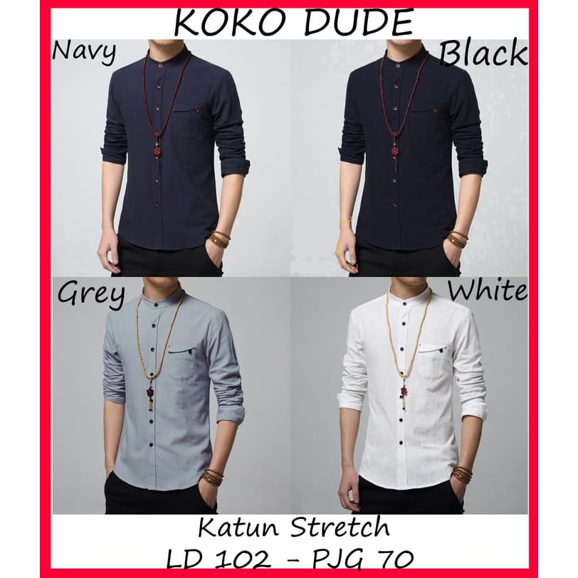 KOKO DUDE BAJU KOKO LENGAN PANJANG GROSIR TANAH ABANG LEBARAN akk129