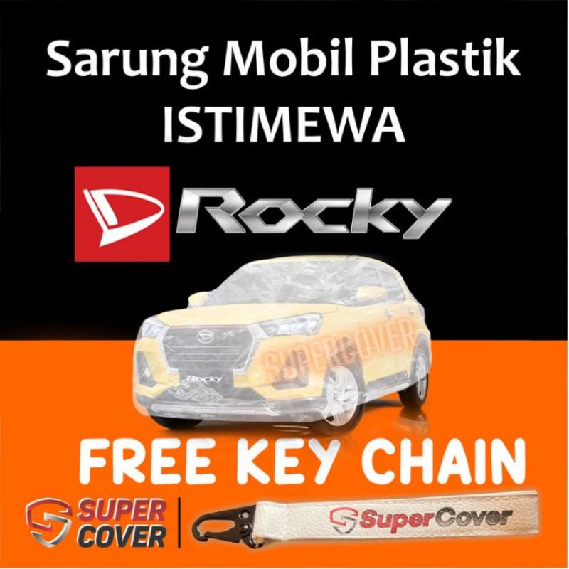 Sarung Mobil Sigra Calya Rocky Raize Plastik Transparan Waterproof Selimut Penutup Cover Body Mobil