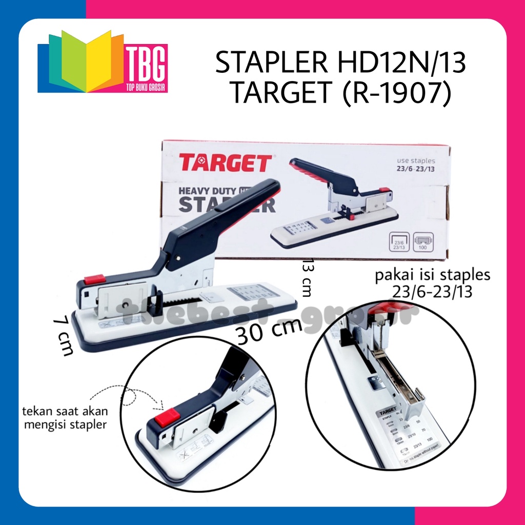 

1 PCS STAPLER HD12N/13 TARGET / STAPLES BESAR / STAPLES JILID / HEAVY DUTY STAPLER (R-1907)