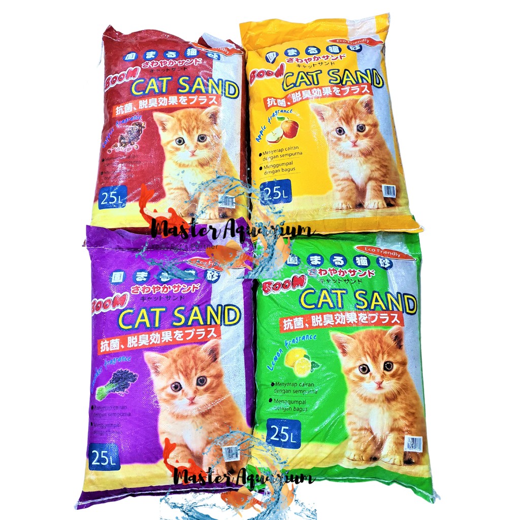 KHUSUS INSTANT - BOOM Cat Sand 25Liter / Pasir Wangi gumpal BOOM 25Liter Catsand