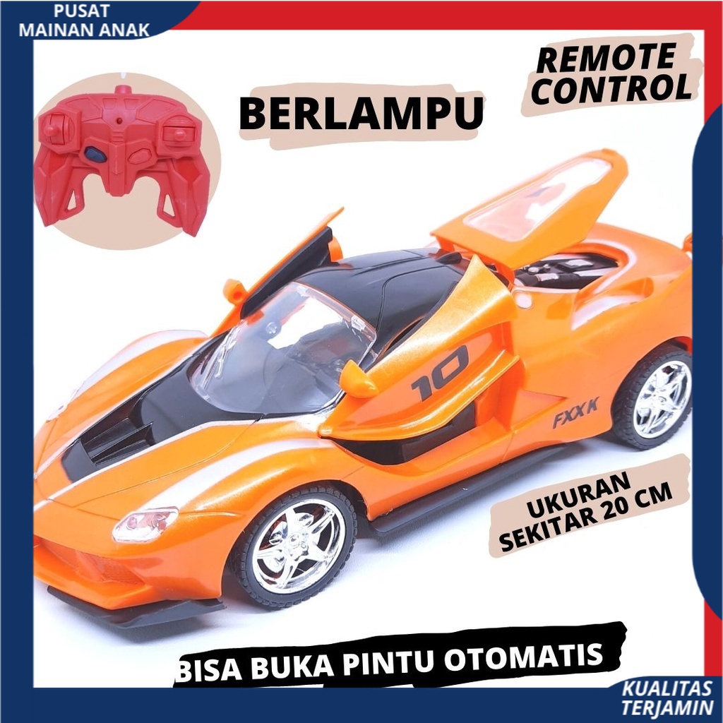 Mobil Remote Control Sedan POLISI Bisa Buka Pintu Rc Car Lambogini | Mainan Anak Kado Ulang Tahun