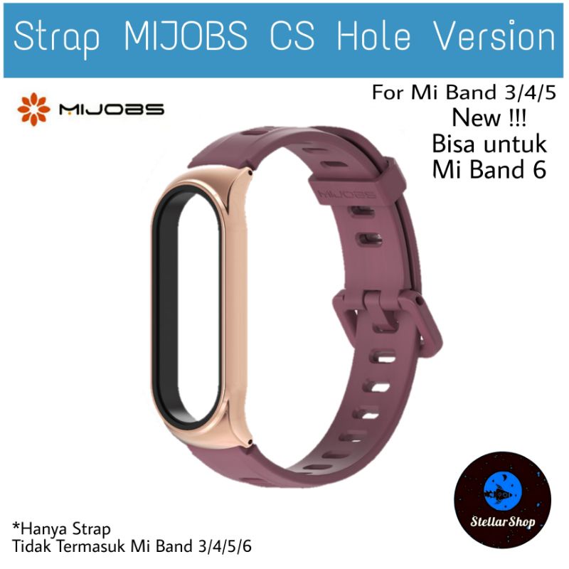 Strap Pengganti Mijobs Mi Band 3 4 5 6 Metal Tali Silicon