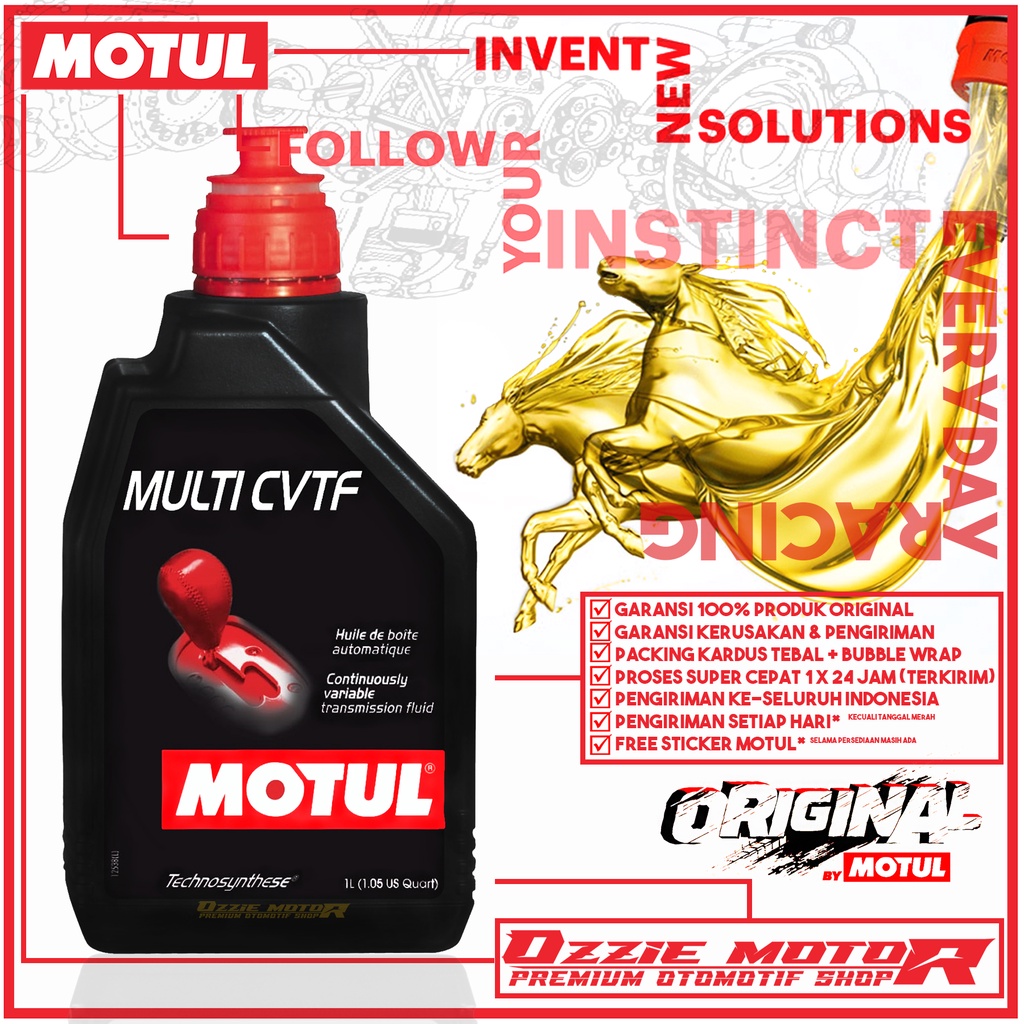 MOTUL MULTI CVTF TECHNOSYNTHESE 1L OLI TRANSMISI MOBIL IMPORT BERKUALITAS