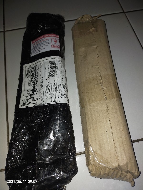 Rel Laci Lenaga By Huben 30 Cm 1 Set (2 Pcs). Biasa Roda Singel Track Putih Free Skrup