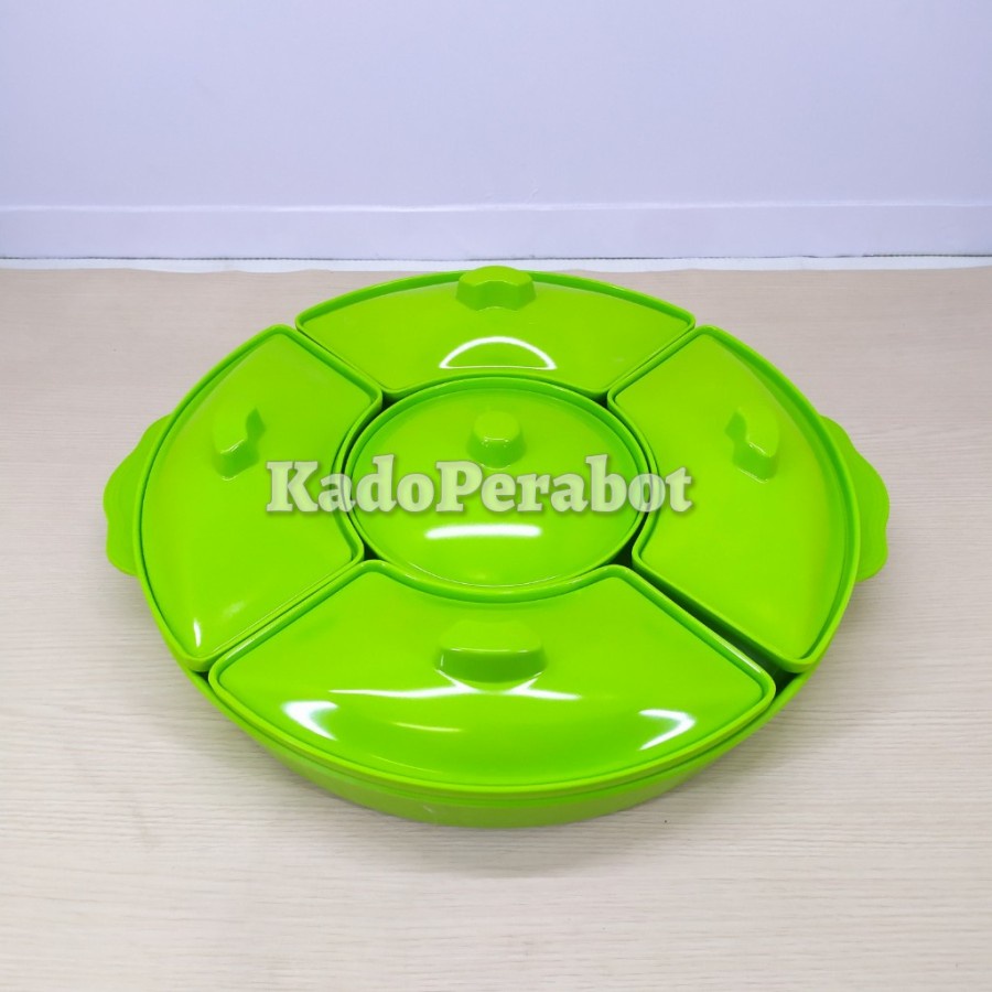 Prasmanan serbaguna Unica M8000 - piring lauk putar - piring lauk set