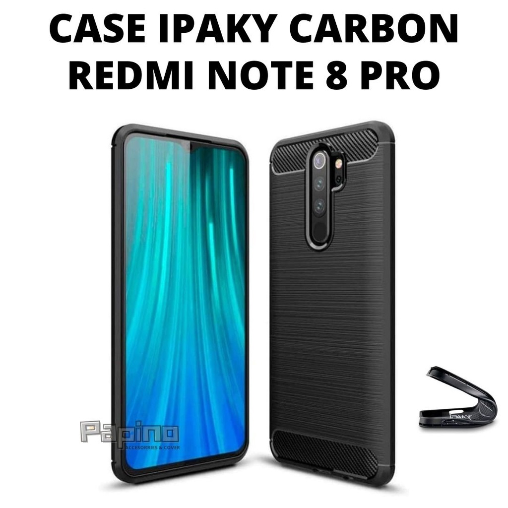SOFTCASE REDMI NOTE 8 PRO - SLIM FIT CARBON REDMI NOTE 8 PRO CASING HP