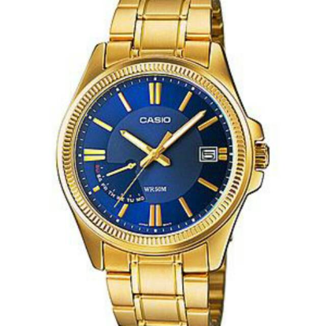 Jam Tangan Casio Original Pria MTP-E115GB-2A New Series