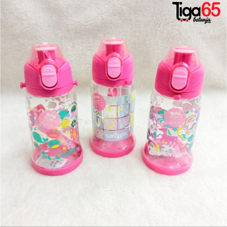 365 Botol Minum Anak Sedotan Motif Kartun BPA Free 450ml / Water Bottle 4005 / Water Bottle 4009