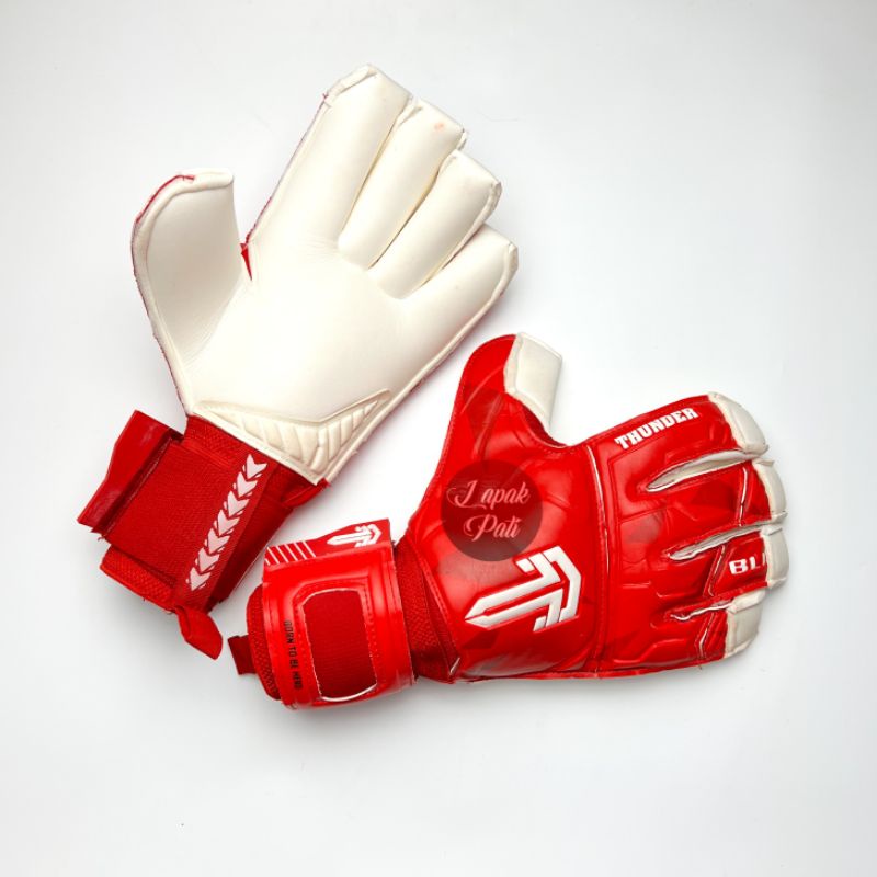 FREE ID NAME THUNDER BLITZ ROLL FINGERTIP TOTAL RED  SARUNG TANGAN KIPER ORIGINAL
