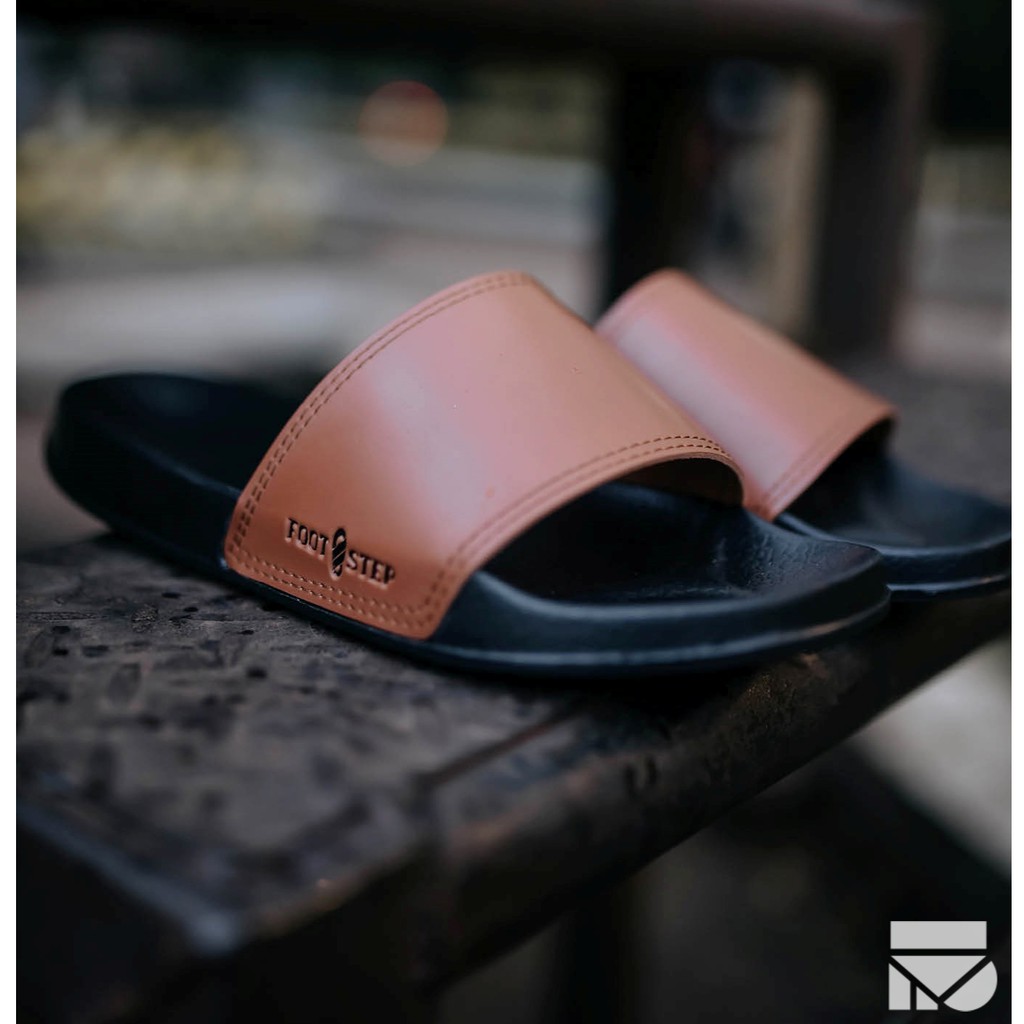 PORTO BROWN |FORIND x FSTP| Sandal EVA Ori Ringan Slop Slide Santai Simple Pria/Men Sendal Footwear