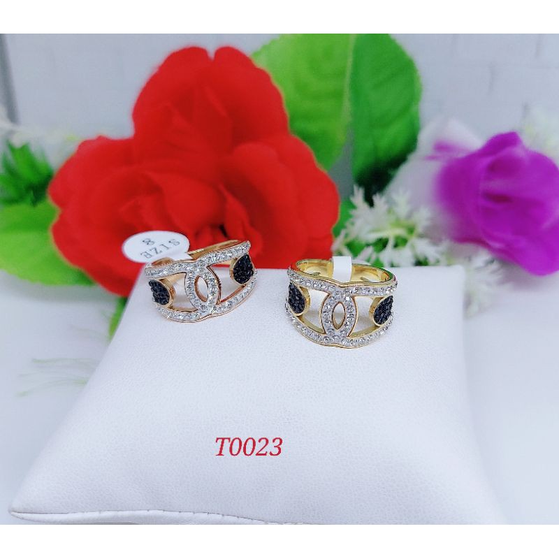 Cincin titanium Perhiasan wanita T0022-0025