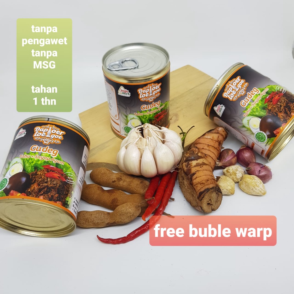 

Gudeg Tahu Sayap Dapoer Toegoe PREMIUM kemasan kaleng