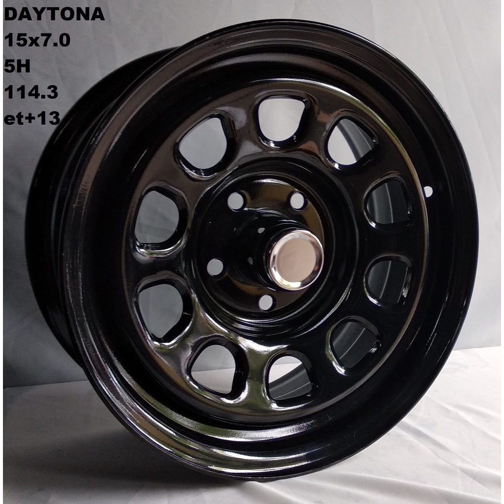4pcs Velg Daytona HD 15x7.0 5H 114.3 et+13 Ring 15 R15 lebar 7 inci lobang 5 Mobil Terios Rush Innov