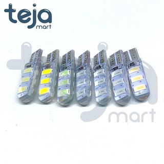 Lampu LED T10 Crystal Kristal Jelly 6 Mata SMD 5730 Senja Sein Speedometer HIGH QUALITY