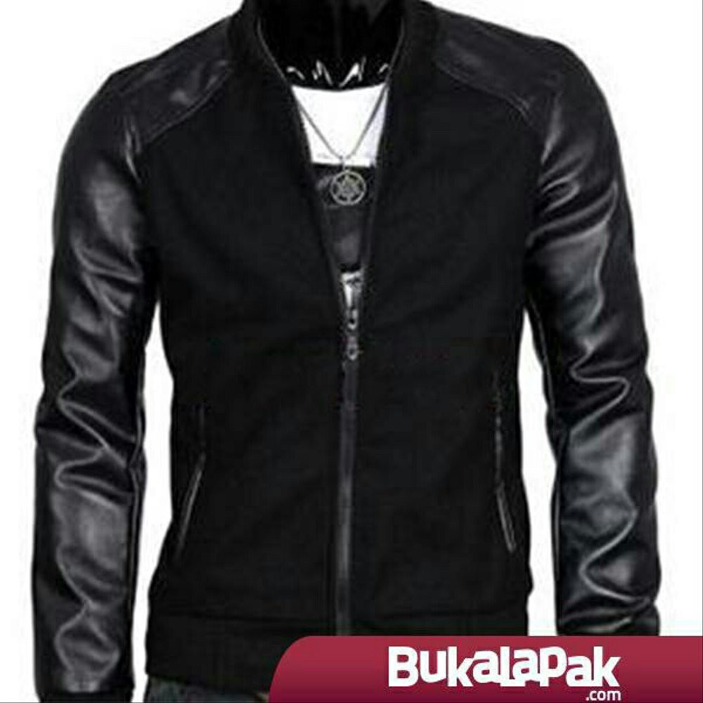 jaket kulit pria,jaket kulit sintetis pria,jaket KULIT pria kombinasi flacee