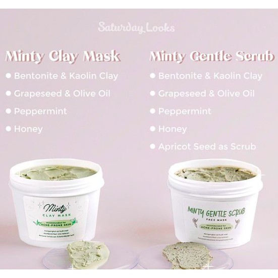 Saturday Looks | Minty Gentle Scrub | Clay Mask