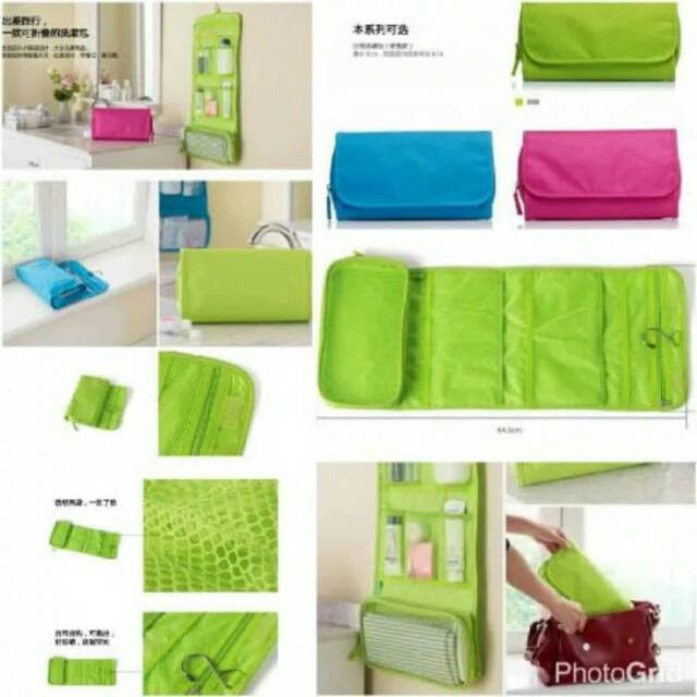 NEW TRAVEL TOILETRIES BAG ORGANIZER TAS KOSMETIK PERALATAN MANDI