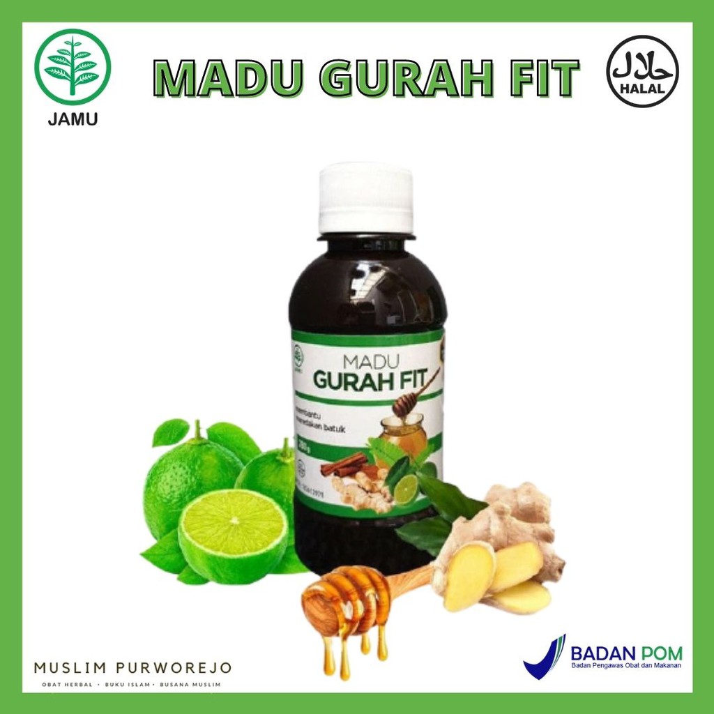 Madu Gurah fit Madu Gurah Obat Herbal Batuk Kering Sesak Nafas Asma Bronkitis BPOM Asli-4