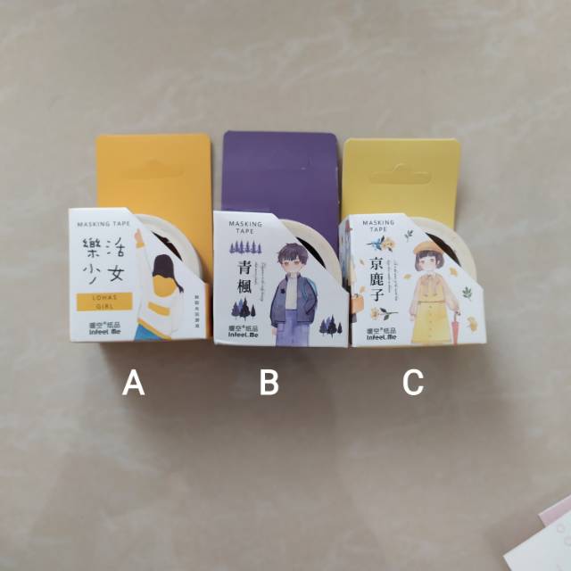 

Washi tapes planner deco motif cewek cowok, merk infeel me. Bagusss