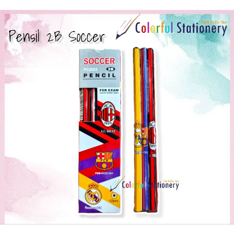

Pensil 2B Motif Bola PC 2023 (12 Pcs)
