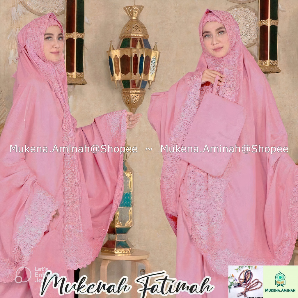 MUKENA DEWASA FATIMAH FULL BORDIR KHADIJAH PASTELEENA SYAHRINI