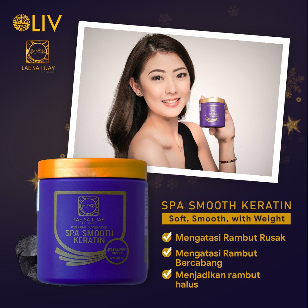 [BPOM] LAE SA LUAY Smooth Keratin Hair Spa Mask Shampoo Serum - Masker Sampo Perawatan Rambut