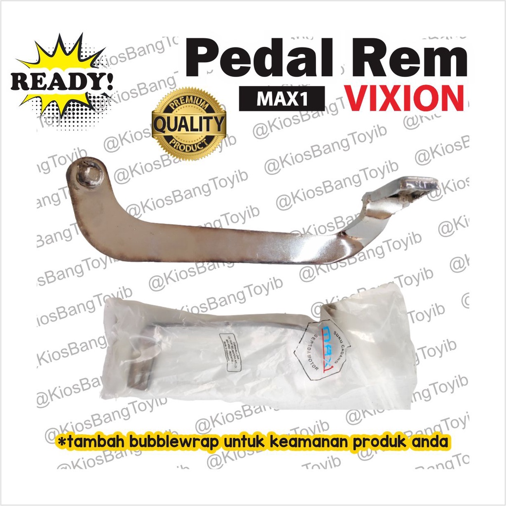 Tuas Pedal Rem Kaki Belakang Yamaha Vixion Old New  Chrome Tebal (MAX1)