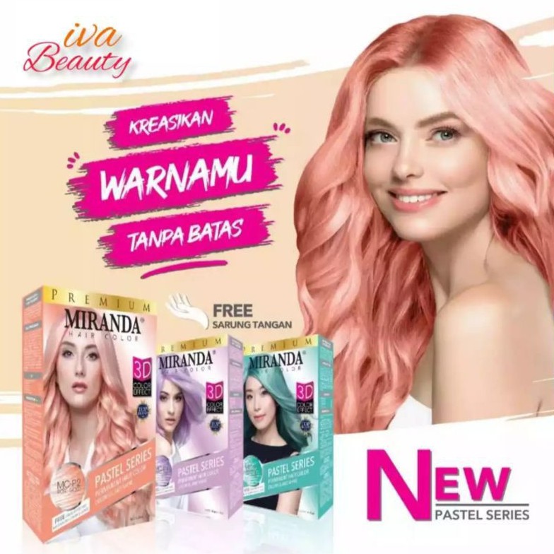 Miranda 3D Pastel Series Cat Rambut Permanen Original Bpom