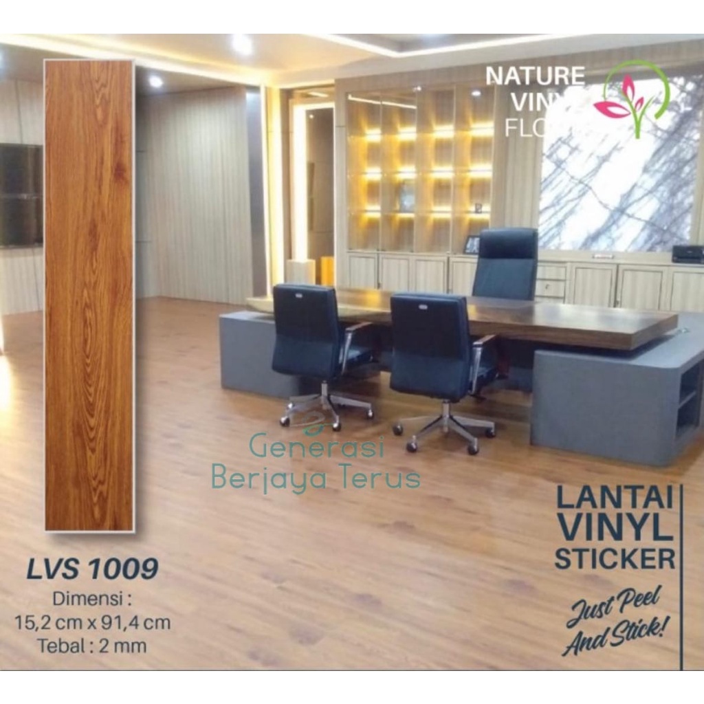 Nature Vinyl Sticker 1009Lantai Kayu/Vinyl Lantai 1009
