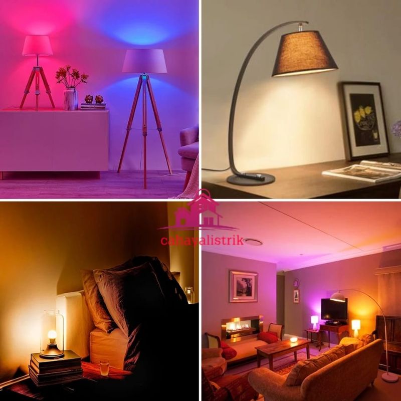 LAMPU BOHLAM 10W LED RGB BERUBAH WARNA REMOTE CONTROL ORIGINAL LAMPU HIAS WARNA WARNI LAMPU KAMAR TIDUR AESTHETIC TUMBLR PLAFON