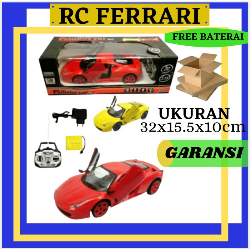 mobil remote control rc sedan famous ferari buka pintu ukuran besar murah