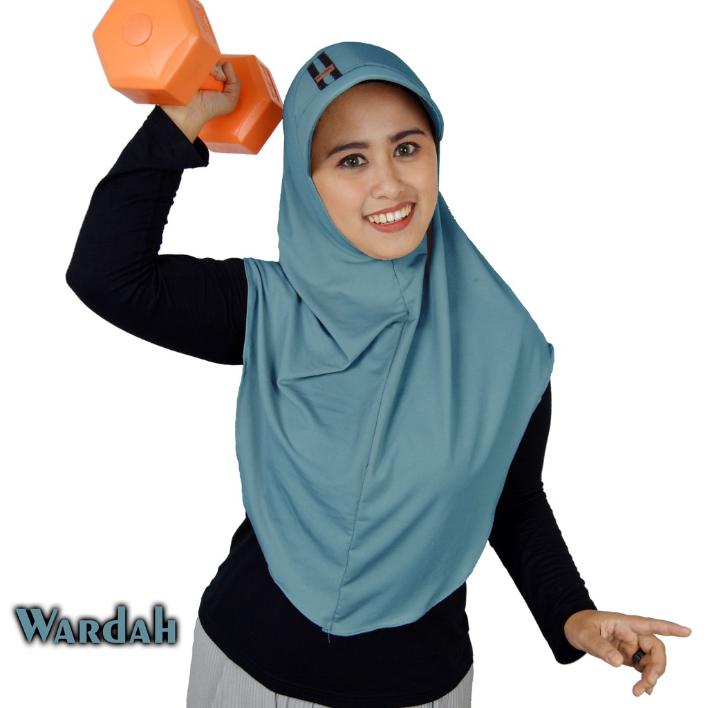 DAFFA moeslem/HIJAB SPORTY/KERUDUNG TOPI JERSI-Wardah