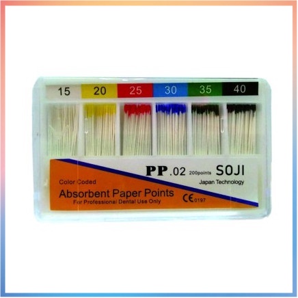 Dental Absorbent Paper Point 120 point PP.02 No 15-40 SOJI