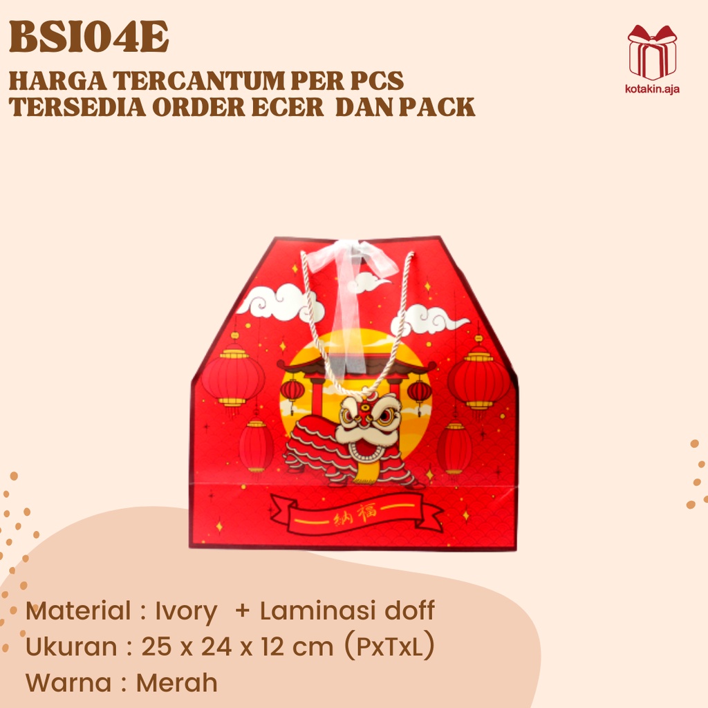 

Box cookies / Box kue kering / Box permen Edisi Imlek I BSI04-BSI06