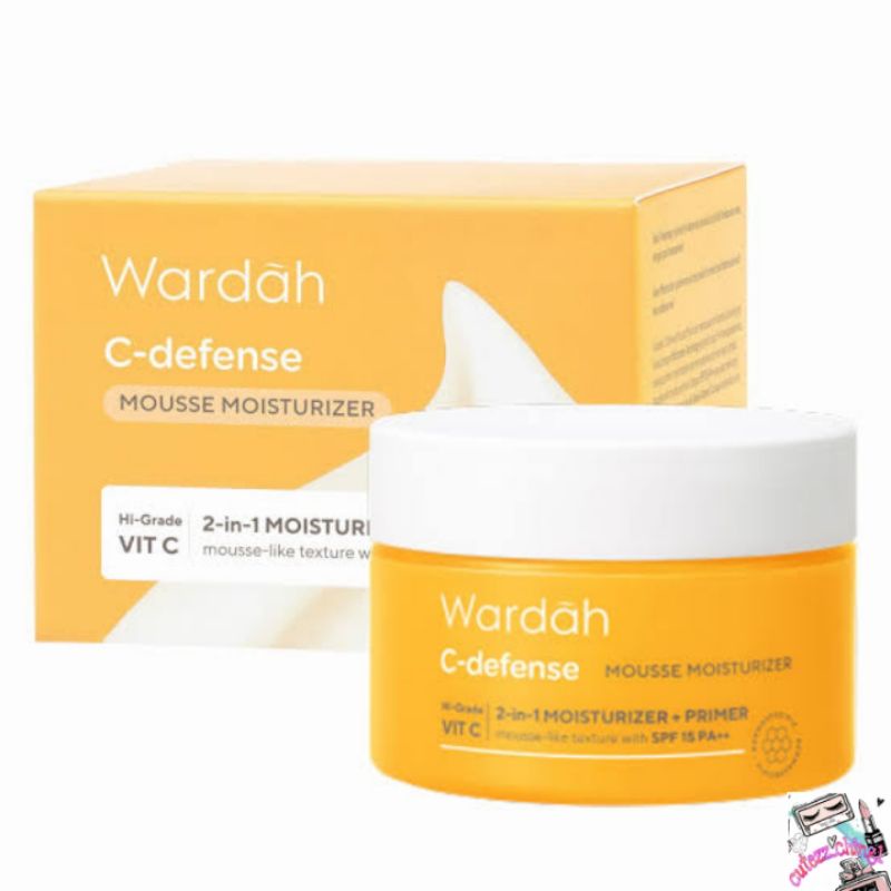 ☃Cutezz_Ching1☃Wardah C-Defense Mousse Moisturizer SPF 15 PA++ 30g