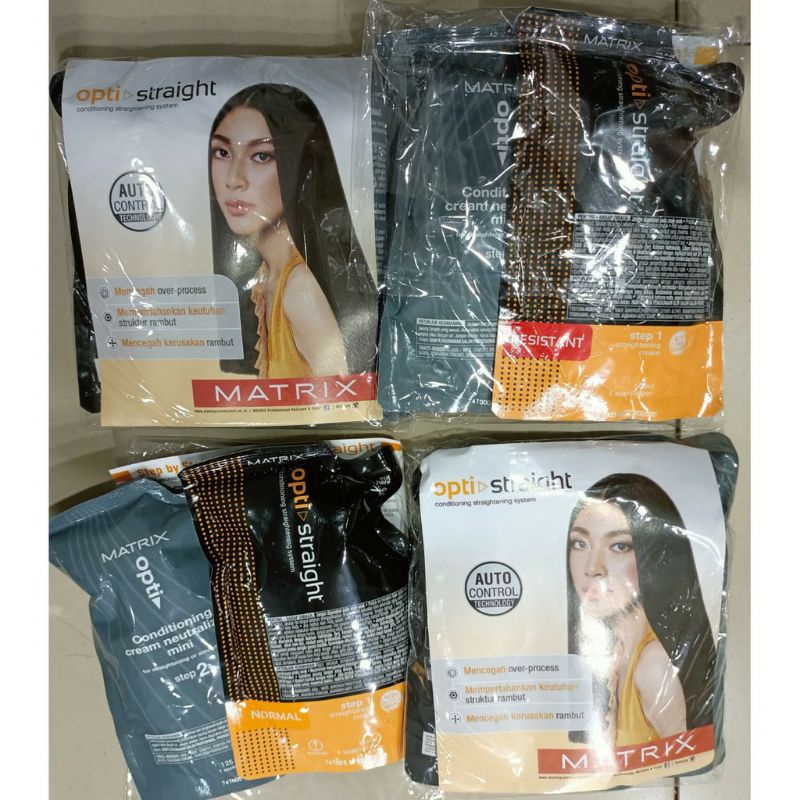 REBONDING MATRIX OPTI STRAIGHT,SMOTHING MATRIX 125ML,PELURUSAN RAMBUT MATRIX,OBAT BONDING MATRIX,MAT