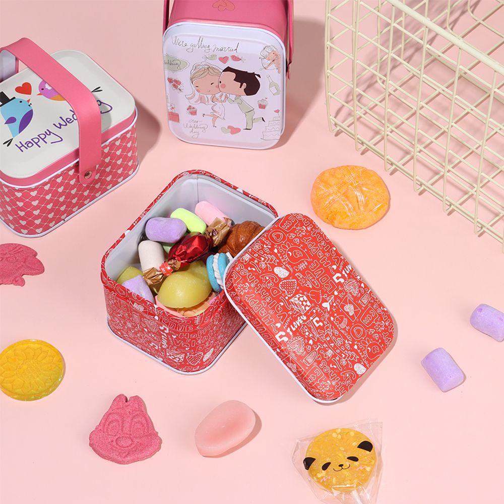 Solighter Tinplate Box Gift Koper Kecil Dengan Tutup Vintage Hand-held Can