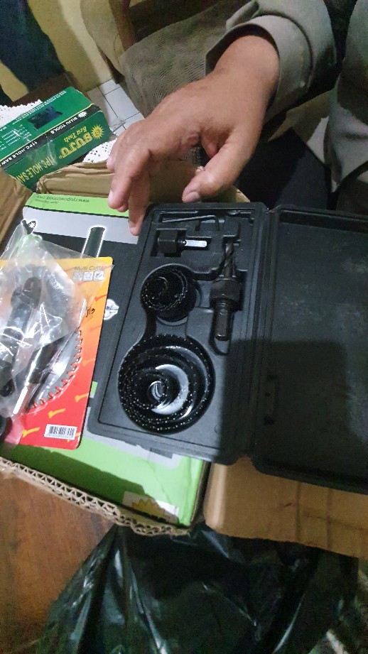 Mata Bor Hole Saw 11pcs Suju Holesaw Kayu Hidroponik Set 19-64mm Besi Plat Tipis