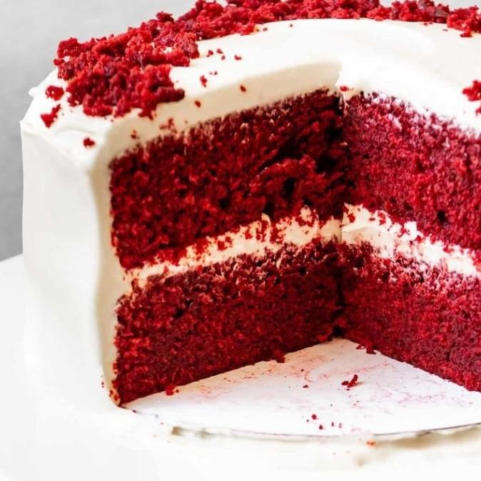 

tepung premix red velvet cake