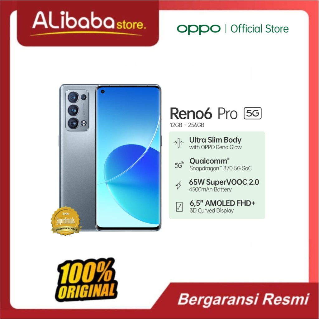 Jual OPPO Reno 6 Pro 5G Smartphone 12GB/256GB | Shopee Indonesia