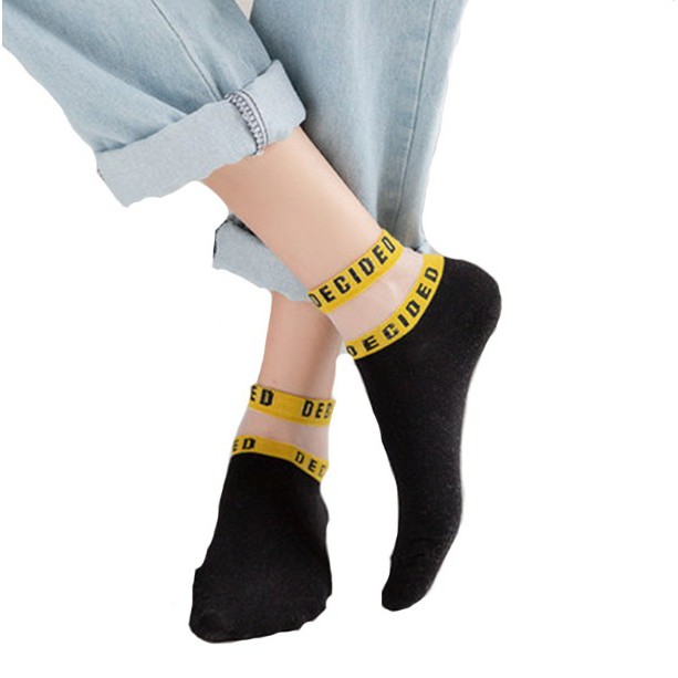 COD - Kaos Kaki Wanita / Kaos Kaos Decided / Kaos Kaos Korea / Kaos Kaki Pendek / Socks K5009-6
