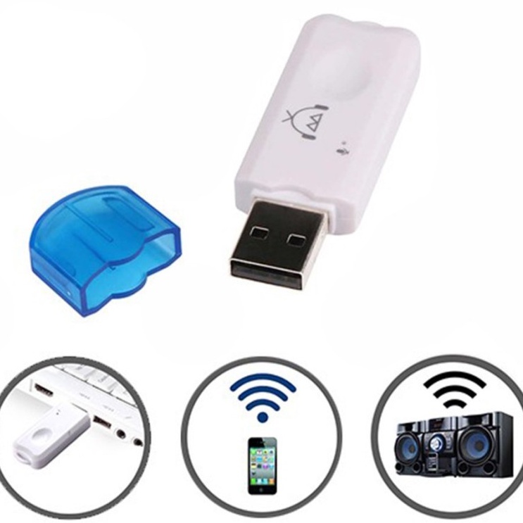 CK06 Bluetooth receiver USB untuk pemancar bluetooth audio speaker aktif audio Mobil dll