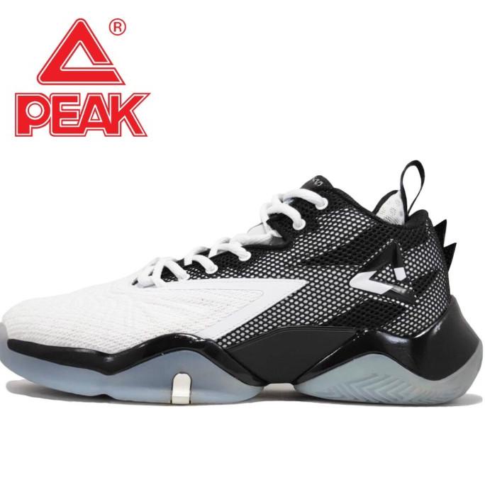 Sepatu Basket Peak Lightning Taichi White Black Terlaris